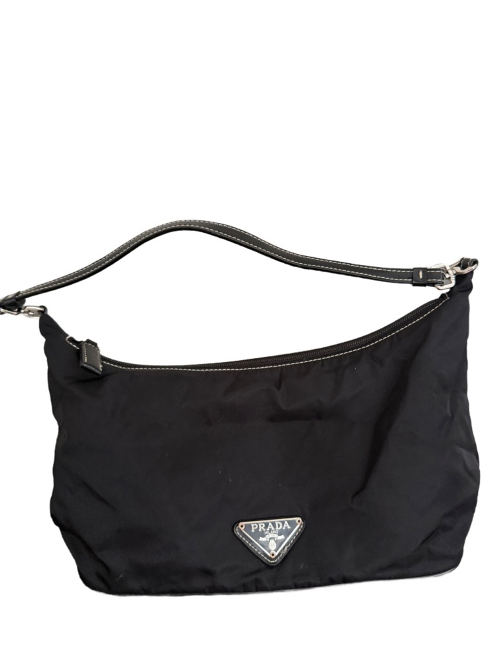 PRADA Black Nylon Shoulder Bag - Elegant Everyday Carry